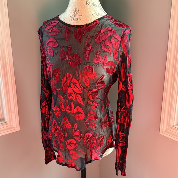 Vintage Adele Palmer 2 piece  satin appliqués dress and top NWT size medium - Picture 5 of 12